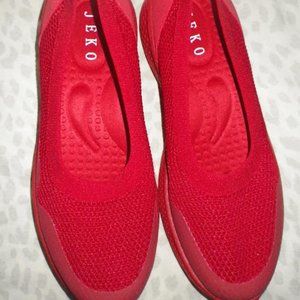 Red Walking Shoes